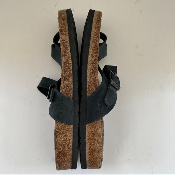 Naot Tahoe Black Leather Sandal - Picture 5 of 12